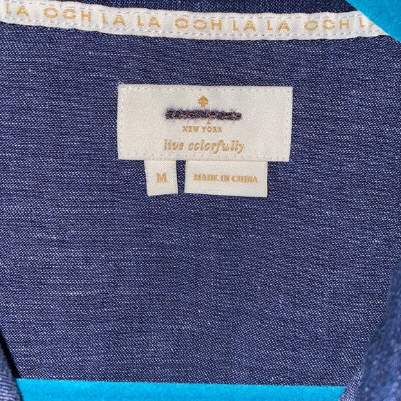 Kate Spade Embroidered Chambray Top Medium - Picture 3 of 6